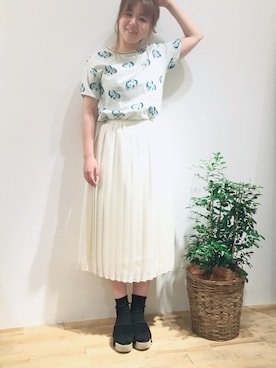 「haupia（ハウピア）のアイテム」を使った、haupia天王寺MIOプラザ館店さん（レディース・160cm）の夏コーディネート