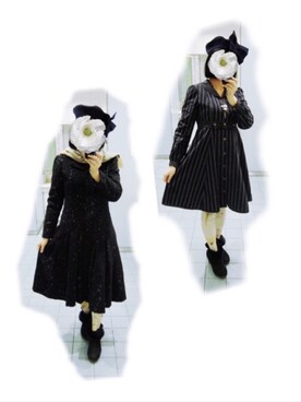 「Neb aaran do（ネバアランド）のアイテム」を使った、Mさん（レディース・158cm）の冬コーディネート