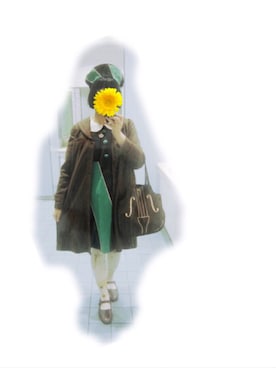 「Neb aaran do（ネバアランド）のアイテム」を使った、Mさん（レディース・158cm）の冬コーディネート