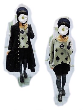 「アイテム（タイツ/ストッキング、ブルー系）」を使った、Mさん（レディース・158cm）の夏コーディネート