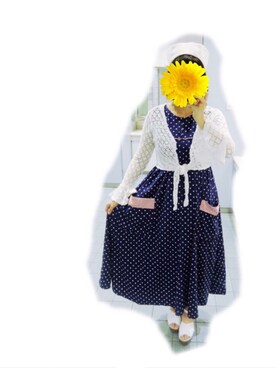 「Neb aaran do（ネバアランド）のアイテム」を使った、Mさん（レディース・158cm）の夏コーディネート