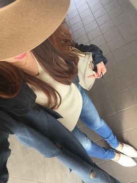 「ネイル」｜「アイテム（トレンチコート）」を使った、a_outfitさん（レディース・160cm）の春コーディネート