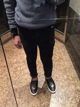 「GIVENCHY（ジバンシイ）のアイテム（腕時計）」を使った、Lucas Choiさん（メンズ・170cm）の冬コーディネート