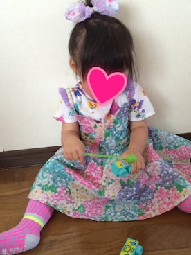 「fafa（フェフェ）のアイテム（Tシャツ/カットソー）」を使った、--Aki--さん（キッズ・80cm）の夏コーディネート