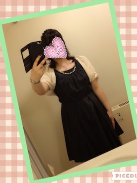 「axes femme（アクシーズファム）のアイテム（ドレス）」を使った、まめたさん（レディース・155cm）の夏コーディネート