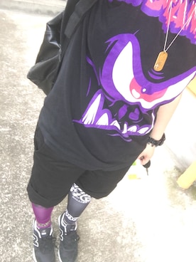 「ROLLING CRADLE（ローリングクレイドル）のアイテム（レッグウェア）」を使った、まめたさん（レディース・155cm）の秋コーディネート