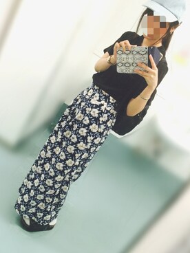 「ビルケン風サンダル」｜マルさん（レディース・165cm）の夏コーディネート
