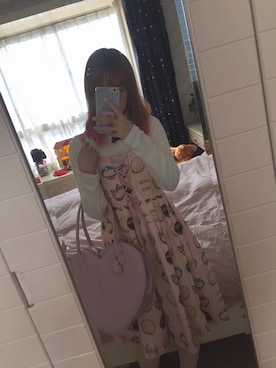 「Leur Getter（ルルゲッタ）のアイテム（チュニック）」を使った、Marukoさん（レディース・155cm）の冬コーディネート