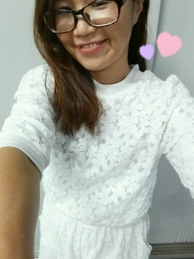 「LOWRYS FARM（ローリーズファーム）のアイテム（トップス、ホワイト系）」を使った、nonno。さん（レディース・154cm）の秋コーディネート