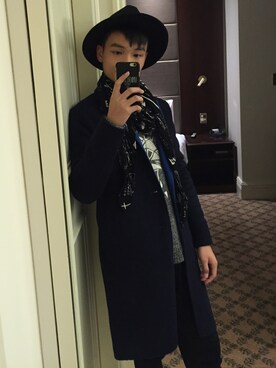 「5cm（ファイブシーエム）のアイテム（ジャケット/アウター）」を使った、Cheeselaoさん（メンズ・50cm）の夏コーディネート