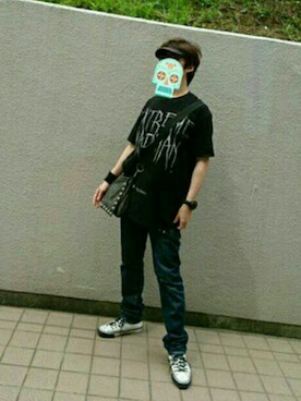「アイテム（サンバイザー）」を使った、のり(・∀・)ノさん（メンズ・171cm）の夏コーディネート