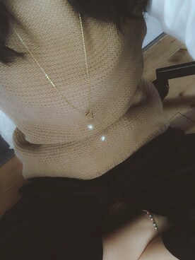 「SEVENDAYS=SUNDAY（セブンデイズサンデイ）のアイテム（アクセサリー）」を使った、YuKaさん（レディース・162cm）の秋コーディネート