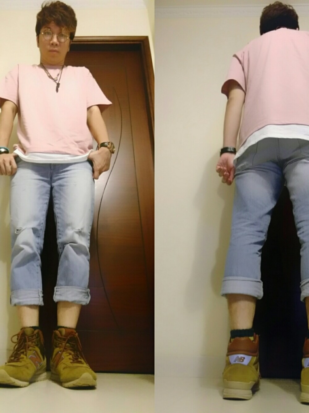 「EDWINのアイテム（デニムパンツ、ブルー系）」を使った、mike_jan_lamさん（メンズ・170cm）の秋コーディネートの1枚目の写真