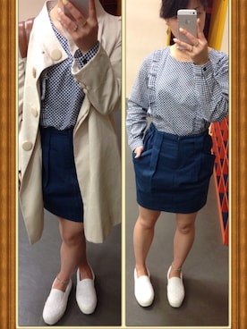 「EBELE MOTION（エベルモーション）のアイテム（スカート）」を使った、じぇいそん。さん（レディース・153cm）の春コーディネート