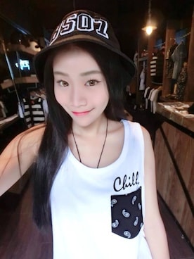 「B-SIDE（ビーサイド）のアイテム」を使った、B-SIDEさん（レディース・162cm）の夏コーディネート