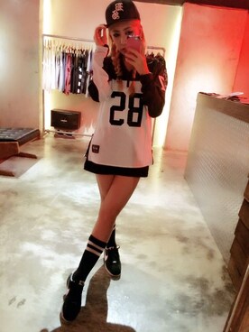 「B-SIDE（ビーサイド）のアイテム（ジャケット/アウター）」を使った、B-SIDEさん（レディース・162cm）の秋コーディネート