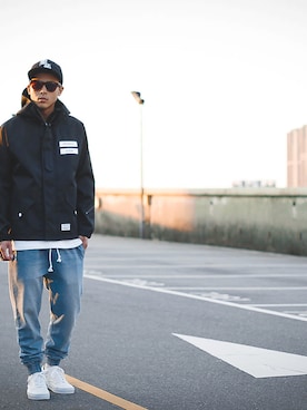「B-SIDE（ビーサイド）のアイテム」を使った、B-SIDEさん（メンズ・170cm）の秋コーディネート