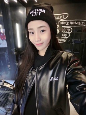 「B-SIDE（ビーサイド）のアイテム（その他アウター）」を使った、B-SIDEさん（レディース・162cm）の冬コーディネート