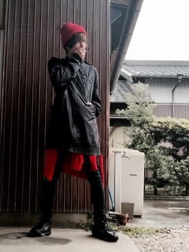 「SMGのアイテム」を使った、SNTRSさん（メンズ・168cm）の春コーディネート