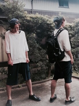 「ピクニック」｜「アイテム（財布/小物）」を使った、SNTRSさん（メンズ・168cm）の春コーディネート