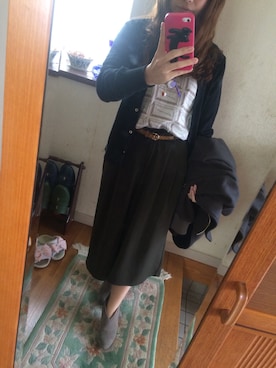 「Paradise Picnic（パラダイスピクニック）のアイテム（その他アウター）」を使った、るにゃさん（レディース・144cm）の冬コーディネート