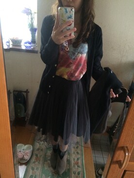 「kuskus（クスクス）のアイテム」を使った、るにゃさん（レディース・143cm）の春コーディネート