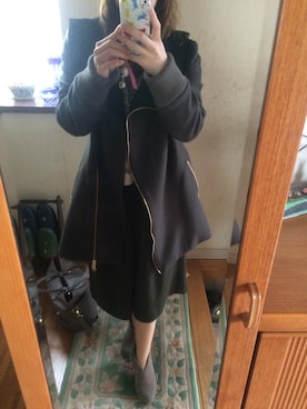 「Paradise Picnic（パラダイスピクニック）のアイテム（その他アウター）」を使った、るにゃさん（レディース・143cm）の春コーディネート