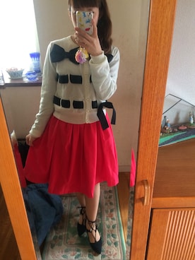 「ILIMA（イリマ）のアイテム（シューズ）」を使った、るにゃさん（レディース・143cm）の春コーディネート
