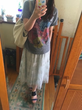 「kuskus（クスクス）のアイテム」を使った、るにゃさん（レディース・143cm）の夏コーディネート