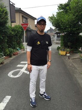 「東洋エンタープライズ（トーヨーエンタープライズ）のアイテム（トップス）」を使った、れなぱぱさん（メンズ・171cm）の夏コーディネート