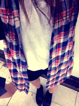 「Abercrombie&Fitch（アバークロンビーアンドフィッチ）のアイテム（タンクトップ）」を使った、すずきみくさん（レディース・165cm）の秋コーディネート