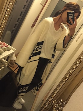 「TODAYFUL（トゥデイフル）のUseful UネックTシャツ（Tシャツ/カットソー）」を使った、yayoiさん（レディース・155cm）の秋コーディネート