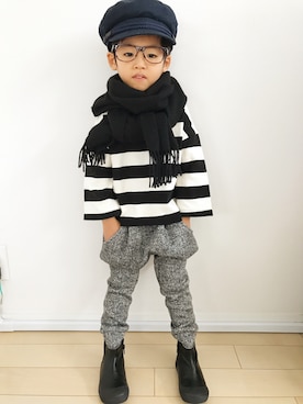 「Startrick（スタートリック）のアイテム」を使った、yさん（キッズ・100cm）の冬コーディネート