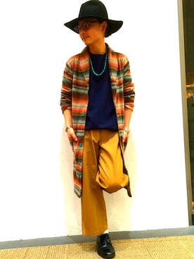 「SEVENDAYS=SUNDAY（セブンデイズサンデイ）のアイテム（帽子）」を使った、ARIさん（メンズ・160cm）の冬コーディネート
