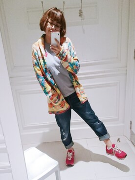 「NEWBALANCE」｜「アイテム（腕時計）」を使った、BeeBee Chaiさん（レディース・153cm）の春コーディネート