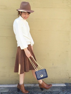 「ブーティ」｜GALLARDAGALANTEさん（レディース・162cm）の秋コーディネート