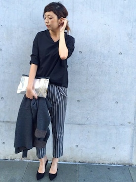 「gallardagalante」｜「アイテム（パンプス）」を使った、GALLARDAGALANTEさん（レディース・168cm）の秋コーディネート