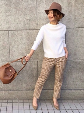 「ハットコーデ」｜GALLARDAGALANTEさん（レディース・165cm）の秋コーディネート