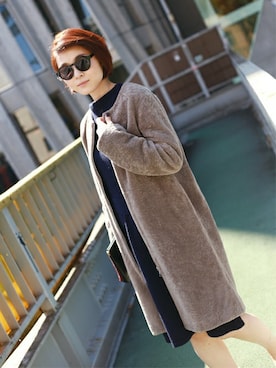 「gallardagalante」｜「アイテム（その他アウター）」を使った、GALLARDAGALANTEさん（レディース・165cm）の秋コーディネート