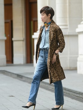 「gallardagalante」｜「アイテム（その他アウター）」を使った、GALLARDAGALANTEさん（レディース・160cm）の秋コーディネート