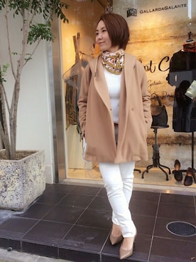 「gallardagalante」｜「アイテム（その他アウター）」を使った、GALLARDAGALANTEさん（レディース・155cm）の秋コーディネート