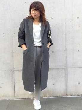 「チェスター」｜「アイテム（その他アウター）」を使った、GALLARDAGALANTEさん（レディース・163cm）の秋コーディネート