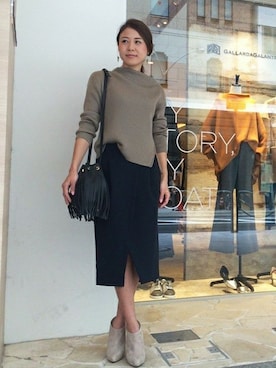 「ブーティ」｜GALLARDAGALANTEさん（レディース・160cm）の秋コーディネート