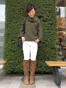 「オフタートル」｜GALLARDAGALANTEさん（レディース・160cm）の秋コーディネート