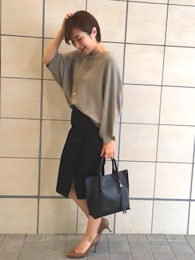 「フレアスリーブ」｜GALLARDAGALANTEさん（レディース・161cm）の秋コーディネート