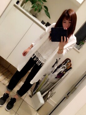 「NIKE（ナイキ）のNIKE/ナイキ グランドテラス 654495（スニーカー）」を使った、ririさん（レディース・157cm）の春コーディネート