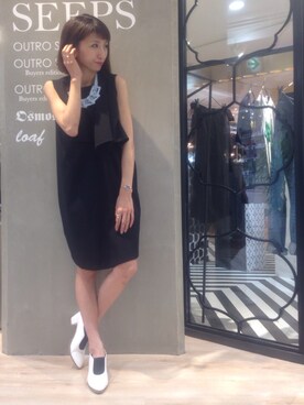 「アイテム（ワンピース/ドレス）」を使った、YUKINObySEEPS仙台フォーラスさん（レディース・157cm）の春コーディネート