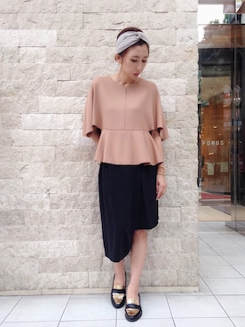 「アイテム（その他トップス）」を使った、YUKINObySEEPS仙台フォーラスさん（レディース・157cm・20代）の夏コーディネート