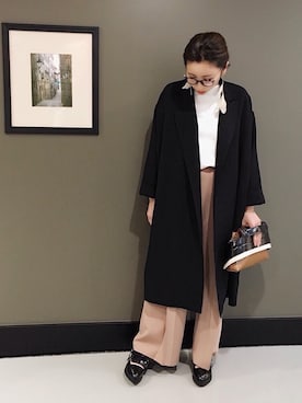 「OUTRO SOL（アウトロ ソル）のアイテム」を使った、YUKINObySEEPS仙台フォーラスさん（レディース・157cm）の春コーディネート