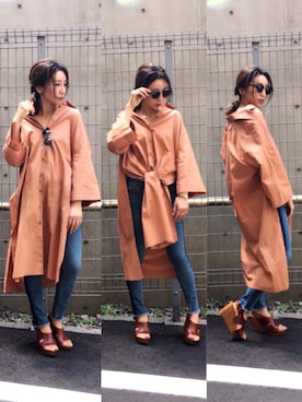 「テラコッタ」｜YUKINObySEEPS仙台フォーラスさん（レディース・157cm）の秋コーディネート